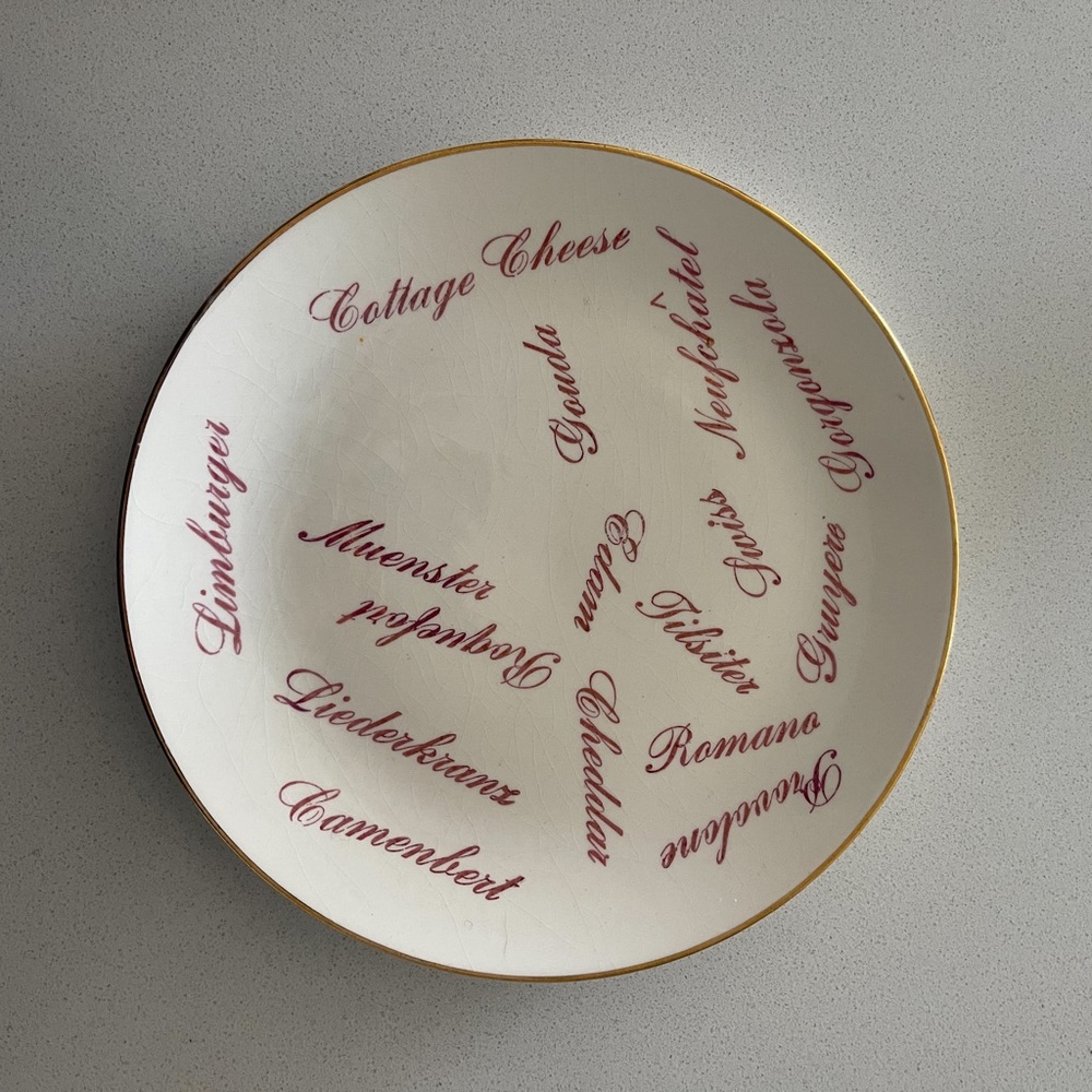 Beautiful ceramic cheese plate